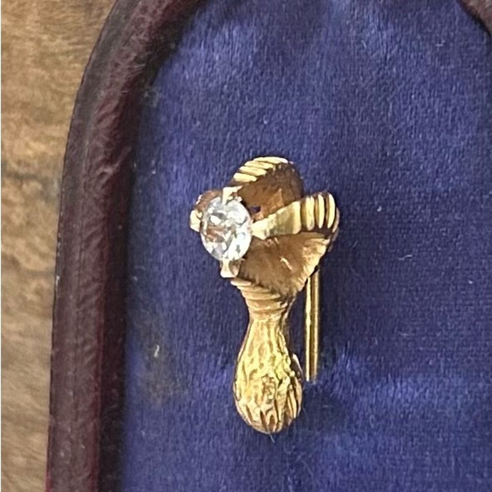 Antique 15ct Victorian Diamond Stick Pin